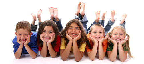 foto van blije kinderen